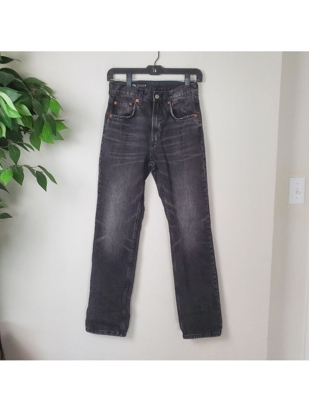 Zara Gray Black Boyfriend Jeans Size 2